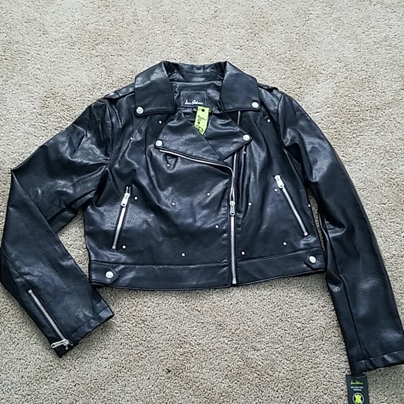 sam edelman cropped leather jacket